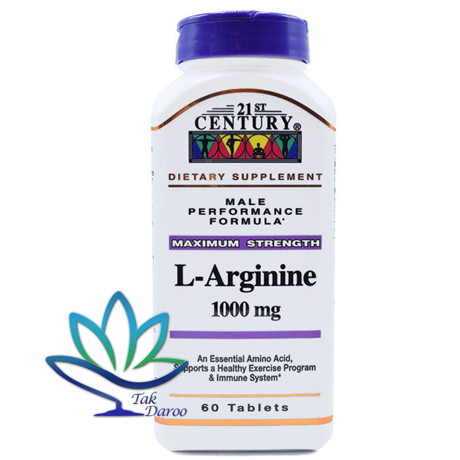 قرص ال آرژنین 1000 میلی گرم سنتری 60 عدد قرص ال آرژنین 1000 میلی گرم سنتری 60 عدد